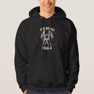 Horoscope Zodiac Sign Twins 1986 Hoodie