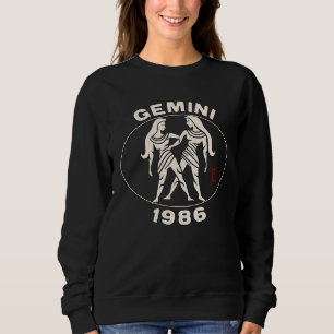 Horoscope Zodiac Sign Twins 1986 Sweatshirt