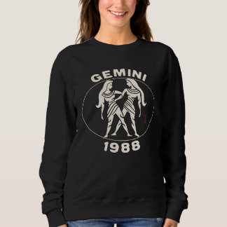 Horoscope Zodiac Sign Twins 1988 Sweatshirt