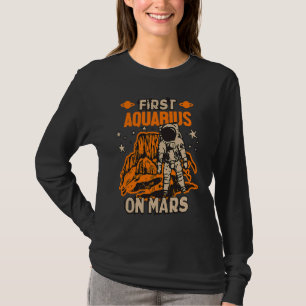 Horoscopic Sign Aquarius Astronaut T-Shirt