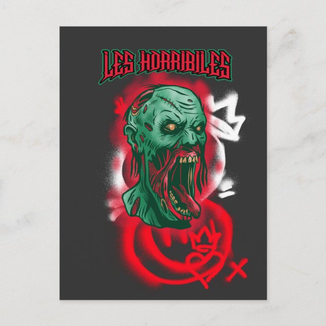 Horribiles Halloween Monster Postcard (Front)
