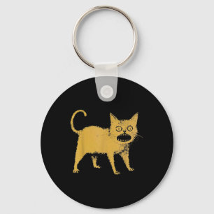 Horrible Japanese Cat Funny Key Ring