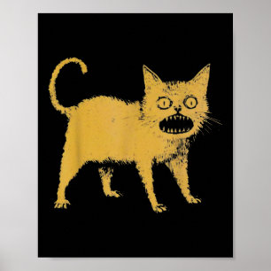 Horrible Japanese Cat Funny  Poster