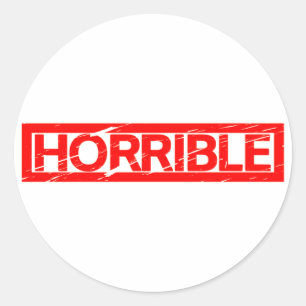 Horrible Stamp Classic Round Sticker