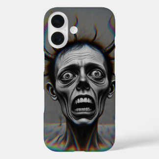 Horrified man creature iPhone 16 case