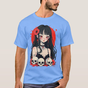 Horror Anime Girl Aesthetic Japanese Creepy Kawaii T-Shirt
