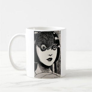 Horror anime girl coffee mug