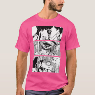 Horror Anime Girl Japanese Aesthetic Anime Otaku T-Shirt