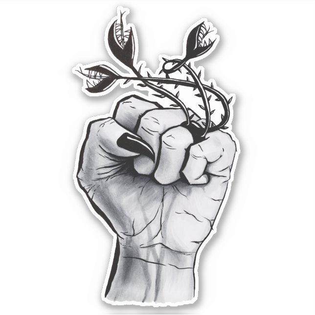 Horror Art Black Magic Ring Hand Dark Fantasy (Front)