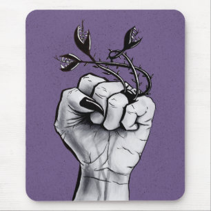Horror Art Black Magic Ring Hand Dark Fantasy Mouse Pad