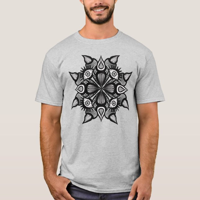 Horror Art Creepy Demon Creature T-Shirt (Front)