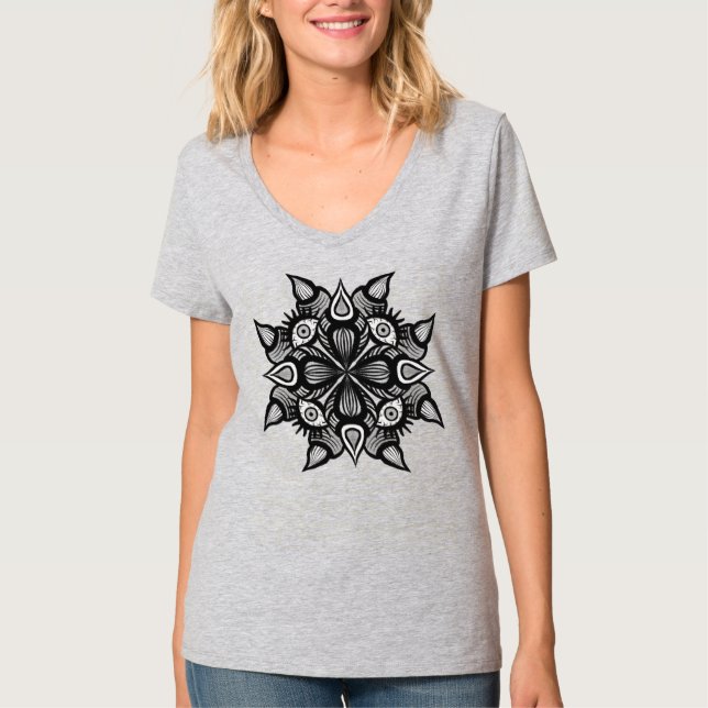 Horror Art Creepy Demon Creature T-Shirt (Front)
