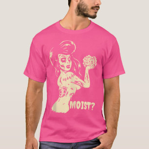 Horror Art - Goth Girl Brain Eater Moist - Psychob T-Shirt