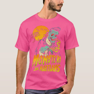 Horror Art - Monsters Martians Logo - Psychobilly T-Shirt