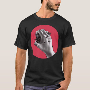 Horror Art Stabbed Fist Gothic T-Shirt