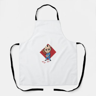 Horror Baseball Player Apron