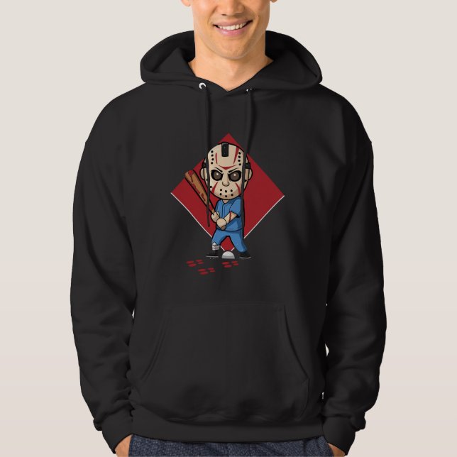 Horror Baseball Player Hoodie (Front)