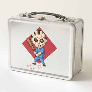 Horror Baseball Player Metal Lunch Box