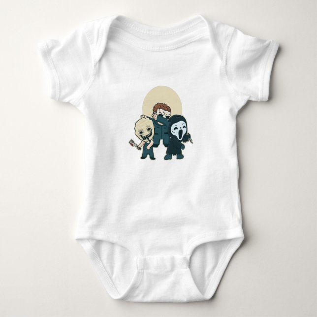 Horror characters baby bodysuit (Front)
