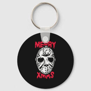 Horror Christmas Merry Xmas Mask Key Ring