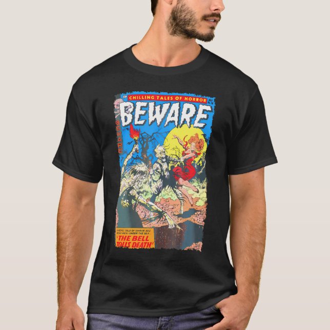 Horror Comic Book Cover Beware 10       T-Shirt (Front)