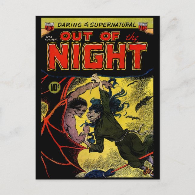 Horror Comic: Out of the Night 4 Postcard (Front)