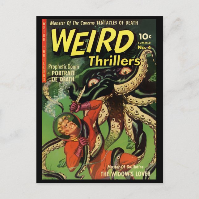 Horror Comic: Weird Thrillers 4 Postcard (Front)