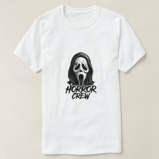 Horror Crew Ghost Mask Vintage Slasher Movie T-Shirt