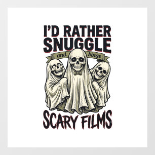 Horror Cuddle Shirt Funny Skull Ghost Movie Night 