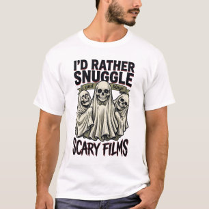Horror Cuddle Shirt Funny Skull Ghost Movie Night 