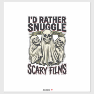 Horror Cuddle Shirt Funny Skull Ghost Movie Night