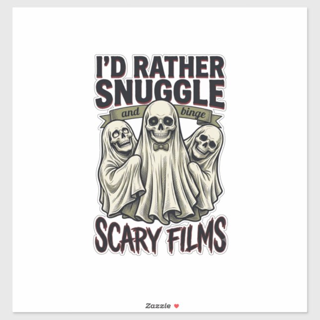 Horror Cuddle Shirt Funny Skull Ghost Movie Night  (Sheet)