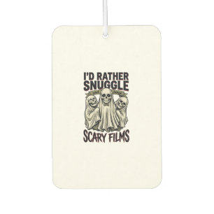 Horror Cuddle Shirt Funny Skull Ghost Movie Night Car Air Freshener