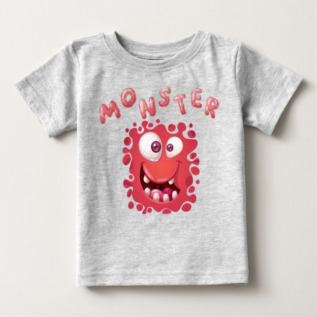 Horror Expressions Funny Monster Faces  Baby T-Shirt (Front)
