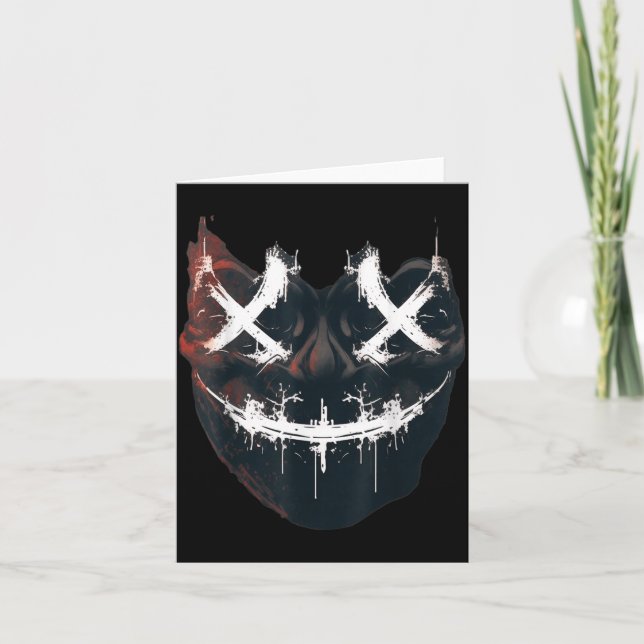 Horror Face with Lets Purge Together Card (Front)