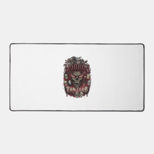 Horror Fan Club Halloween Demon Face Skulls Film R Desk Mat