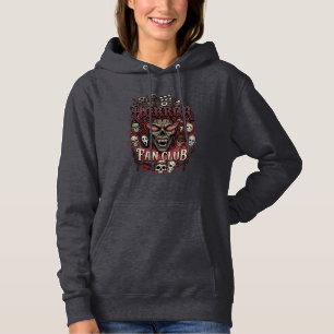 Horror Fan Club Halloween Demon Face Skulls Film R Hoodie