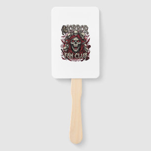 Horror Fan Club Halloween Screaming Skull Red Hood