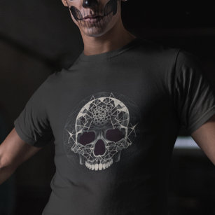 Horror Goth Skull -Abstract Orbit Hororscope Skull T-Shirt