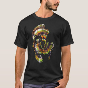 Horror Halloween Skull Tie Dye Graphic Artwork Pri T-Shirt