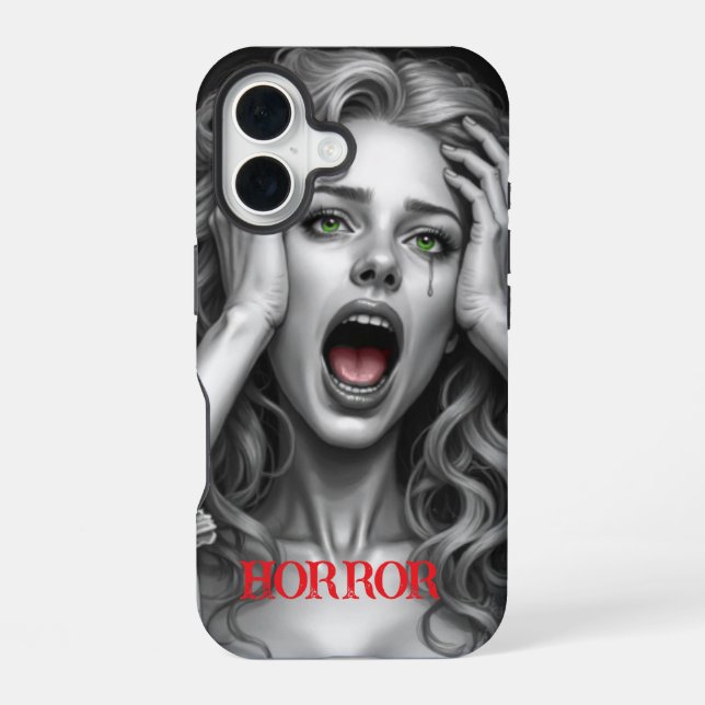 Horror Image iPhone 16 Case (Back)
