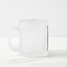Horror Is My Mıddle Name Frosted Glass Coffee Mug