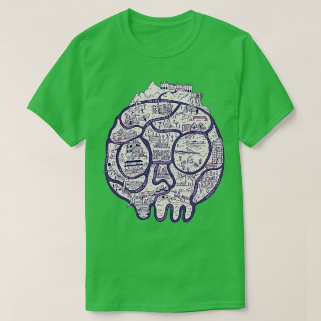 Horror map T-Shirt (Design Front)