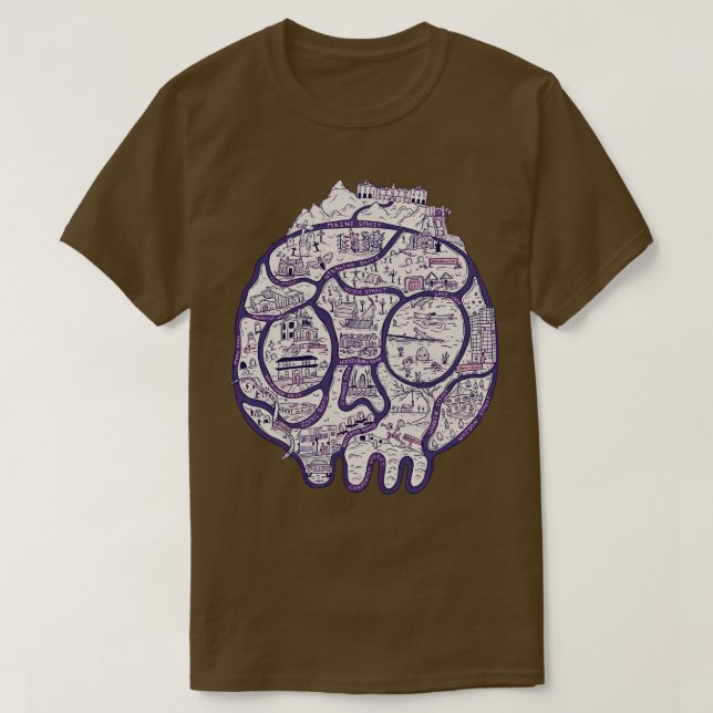 Horror map T-Shirt (Design Front)