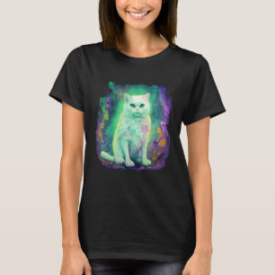 Horror Monster Ghost Cat Ghost Halloween T-Shirt