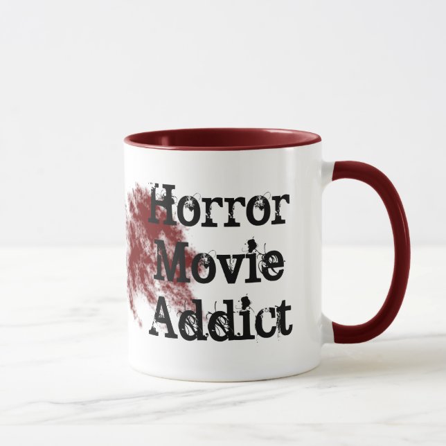horror movie addict mug (Right)
