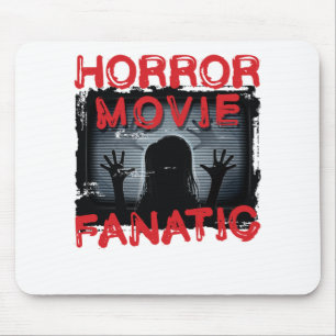 Horror Movie Fanatic Scary Films Mouse Pad