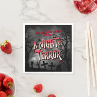 Horror Movie Poster Adult Halloween Party Invite