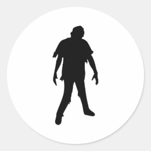 Horror Movie Zombie Dead Death Classic Round Sticker