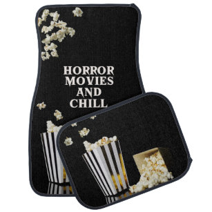 Horror Movies and Chill   Goth Car Floor Mats